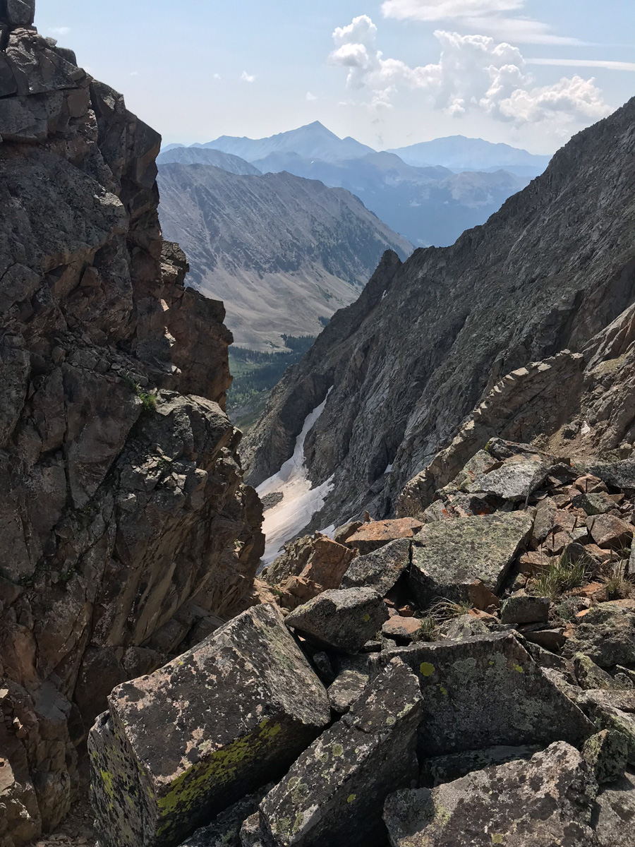 Rugged terrain on Ice Mountain