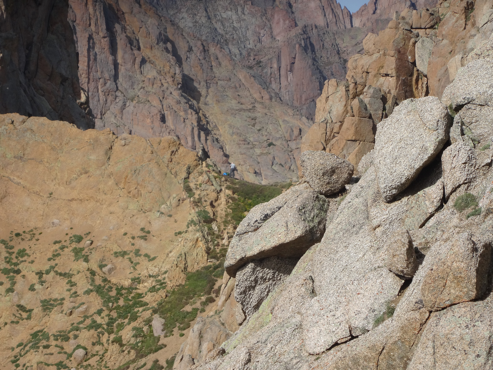 Matt Payne on mountain saddle