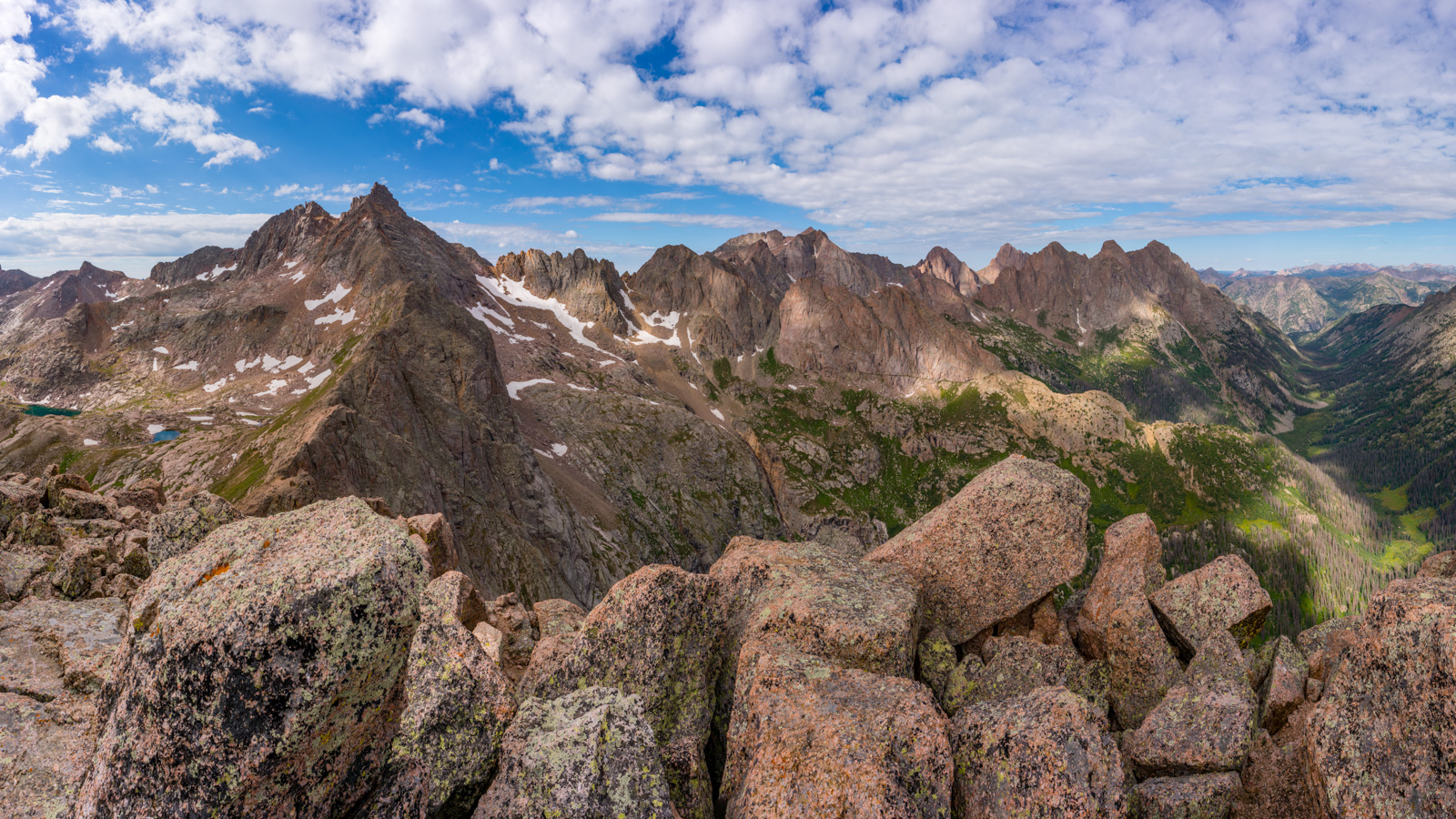 Needle Mountains from Knife Point