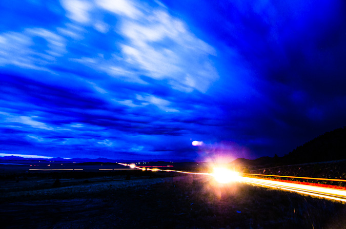 Long exposure on Wilkerson Pass