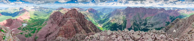 Panorama from Maroon Peak