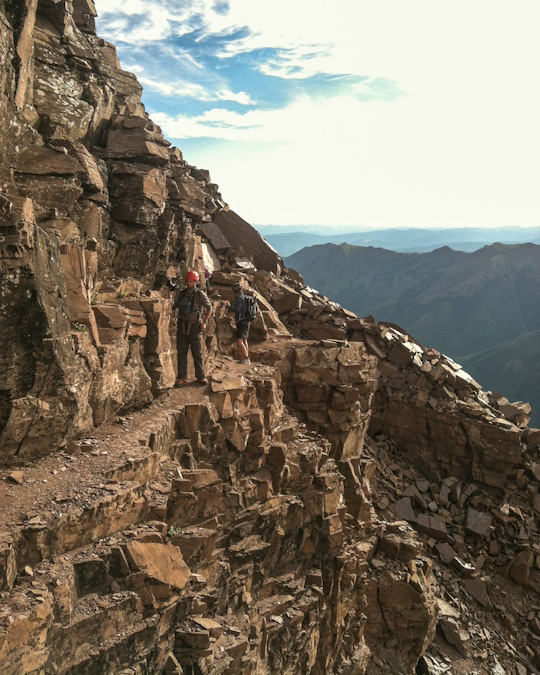 Pyramid Peak ledges