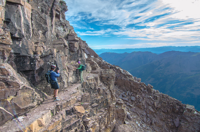 Pyramid Peak ledges