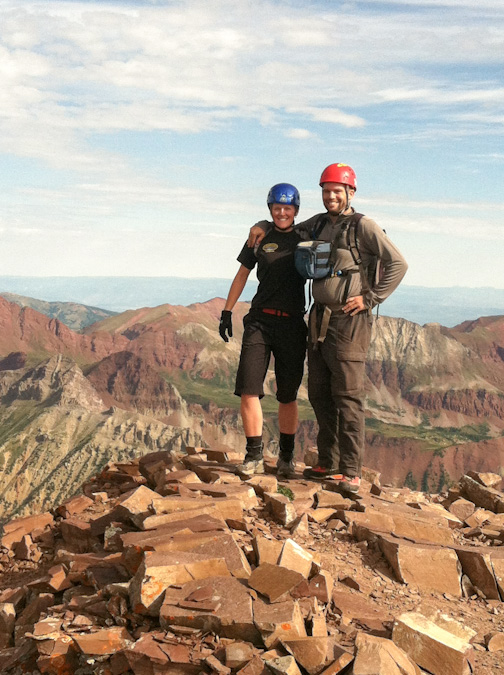 Matt and Sarah on Pyramid Peak