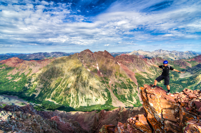 Pyramid Peak diving board and Sarah Musick