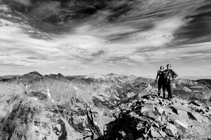 Matt and Sarah on Pyramid Peak