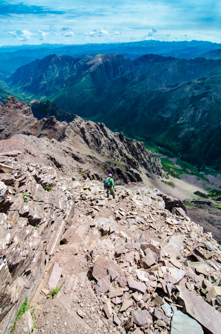 Downclimbing Pyramid