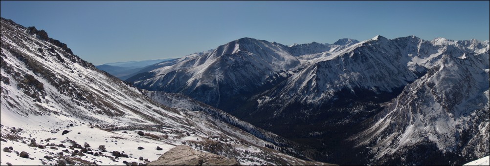 The Mount Massive snowfield