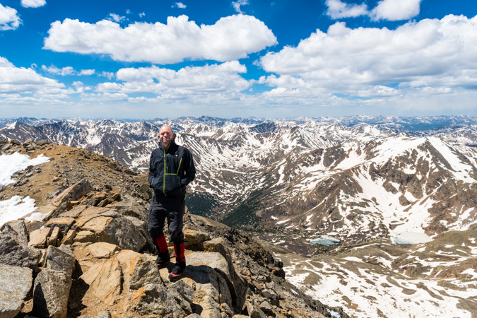 Matt Payne on top of Mount Massive