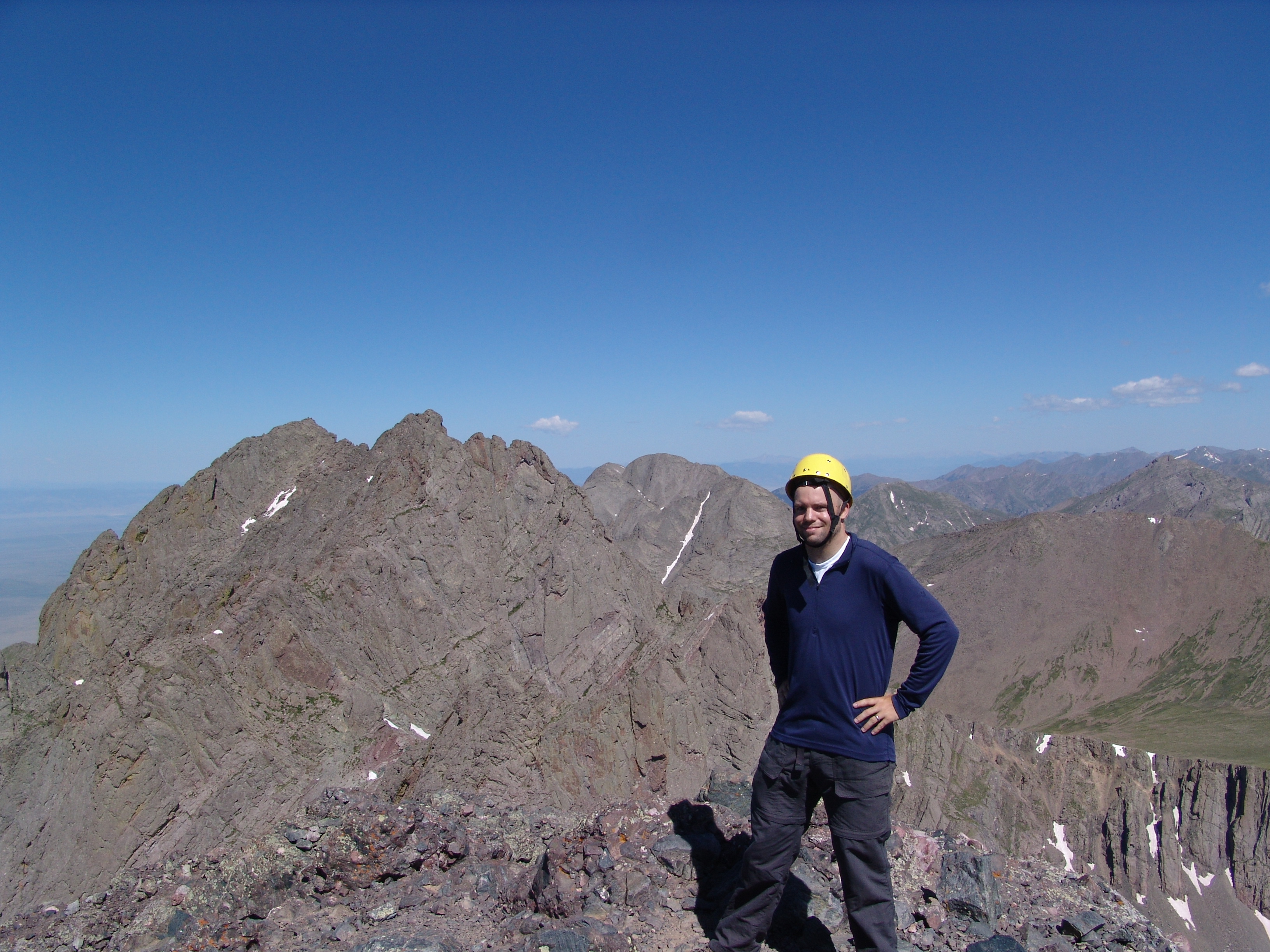 Matt Payne on Crestone Needle Summit