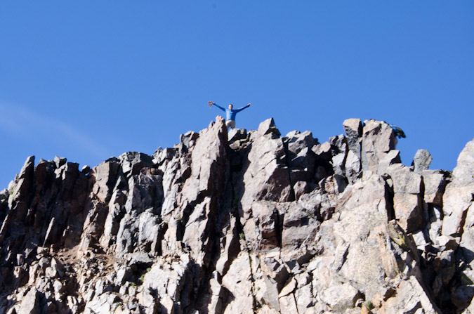 Tom on Mt. Wilson's summit