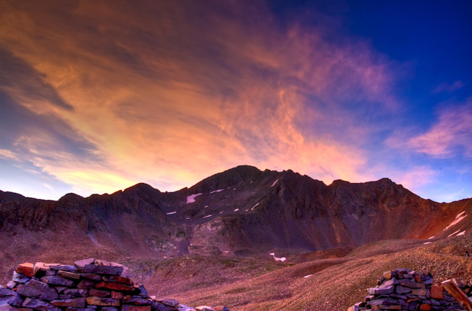 HDR Sunrise over Wilson Peak