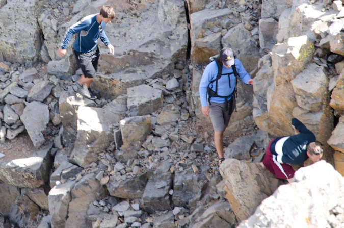 Curious band of climbers