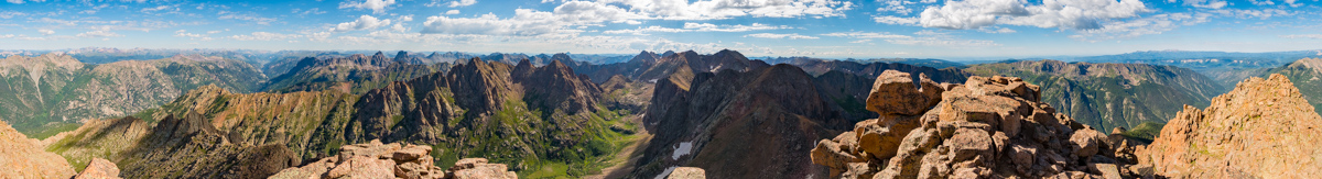 Pigeon Peak sunrise panorama