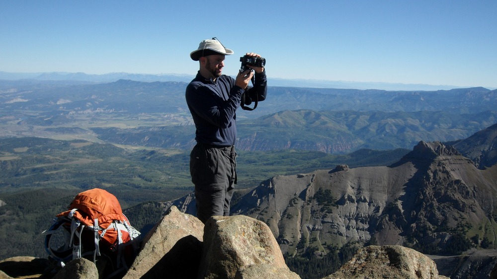 Matt Payne Photographing from Sneffels