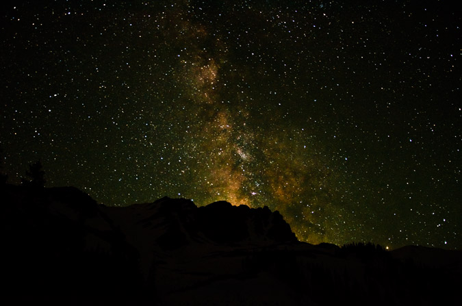 Milky Way Galaxy over Snowmass Lake