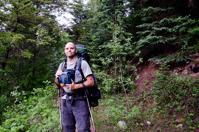 Matt Payne backpacking