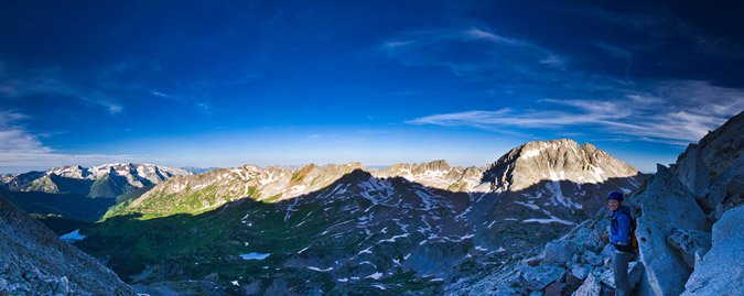 Geneva Lake, Little Gem Lake and Siberia Peak Panoramic