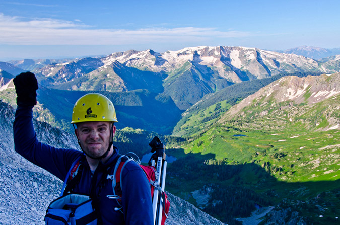 Matt Payne on Snowmass Mountain