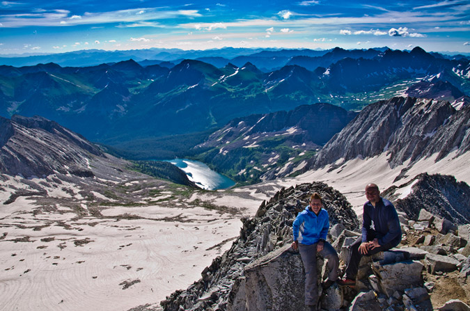 Matt and Sarah on Snowmass Mountain