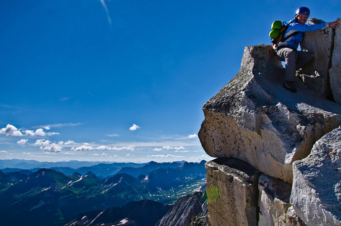 Exposure on Snowmass Mountain