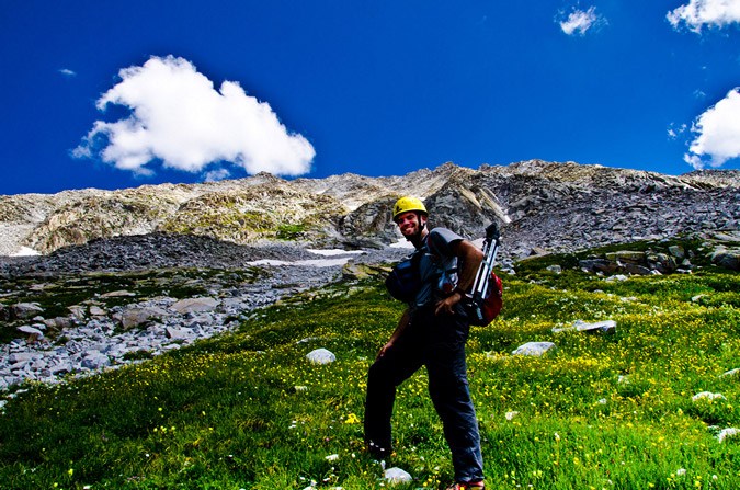 Matt Payne on Snowmass Mountain