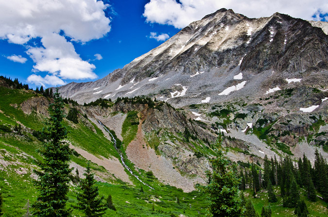 Waterfall below Snowmass Mountain