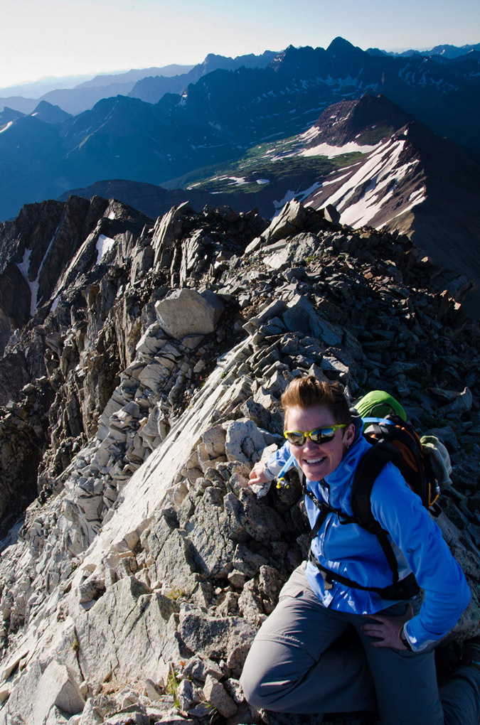 Sarah Musick on Hagerman Peak