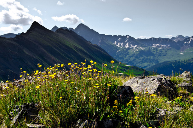 Maroon Bells from the Hagerman Grassy Bench