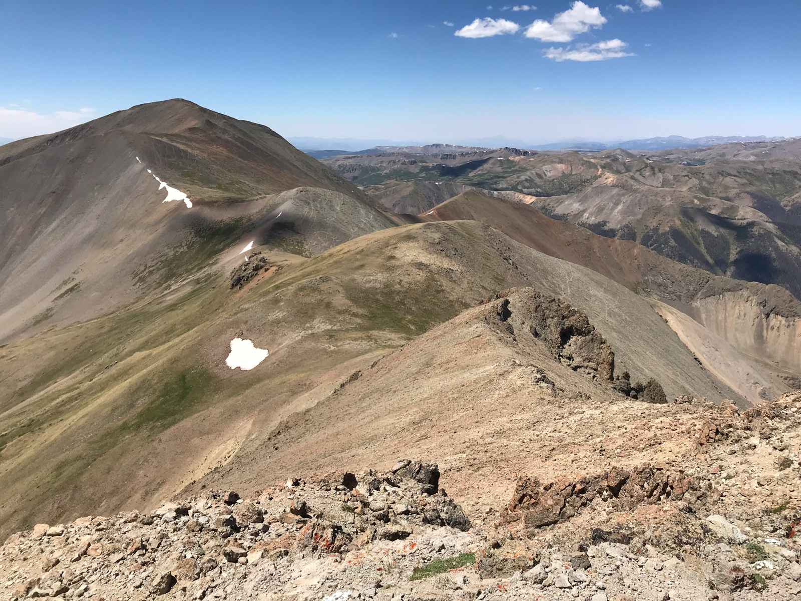 Looking back on San Luis Peak