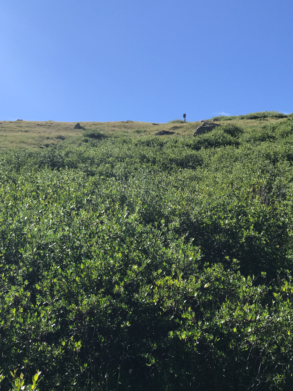 Climbing up to San Luis Pass