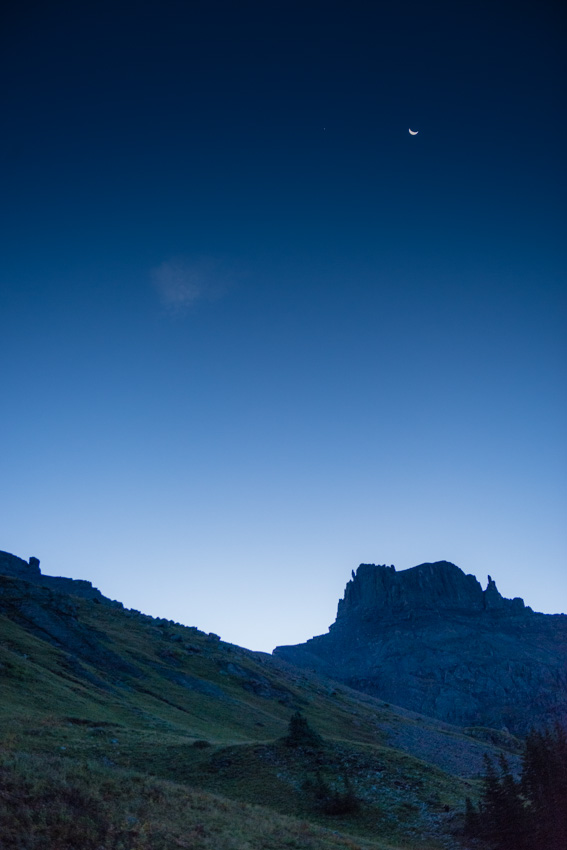 Moon rising over Potosi