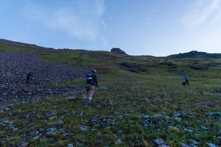 Teakettle grassy slopes