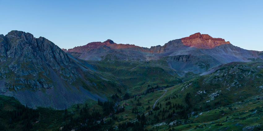 Sunrise in Yankee Boy Basin