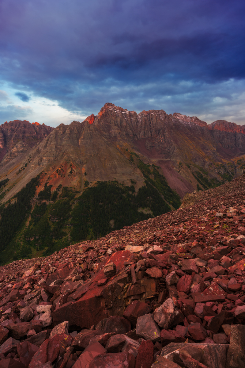 Pyramid Peak sunset