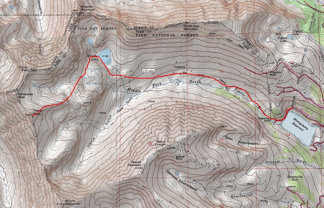 Traver Route Map