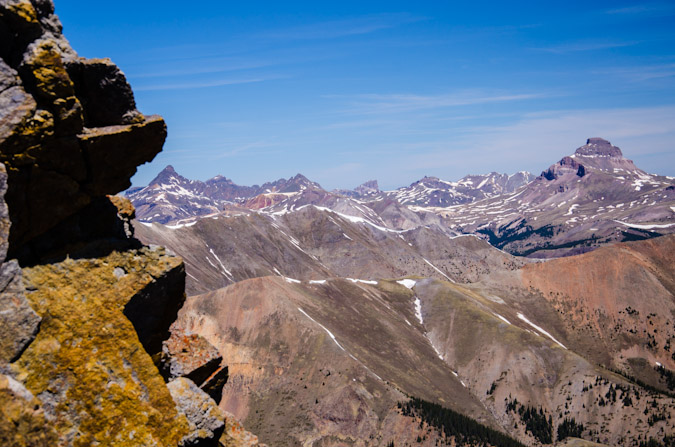 Wetterhorn and Uncompahgre naturally framed