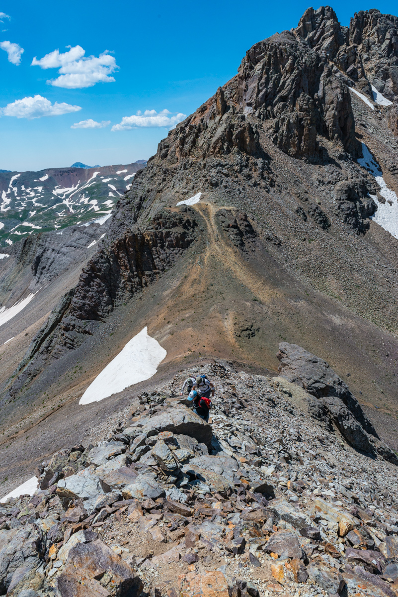 Climbing US Grant Peak