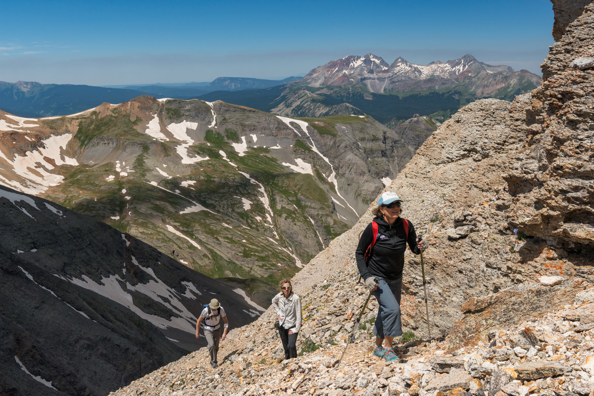 Climbing US Grant Peak