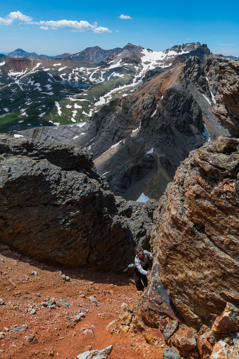 Climbing US Grant Peak