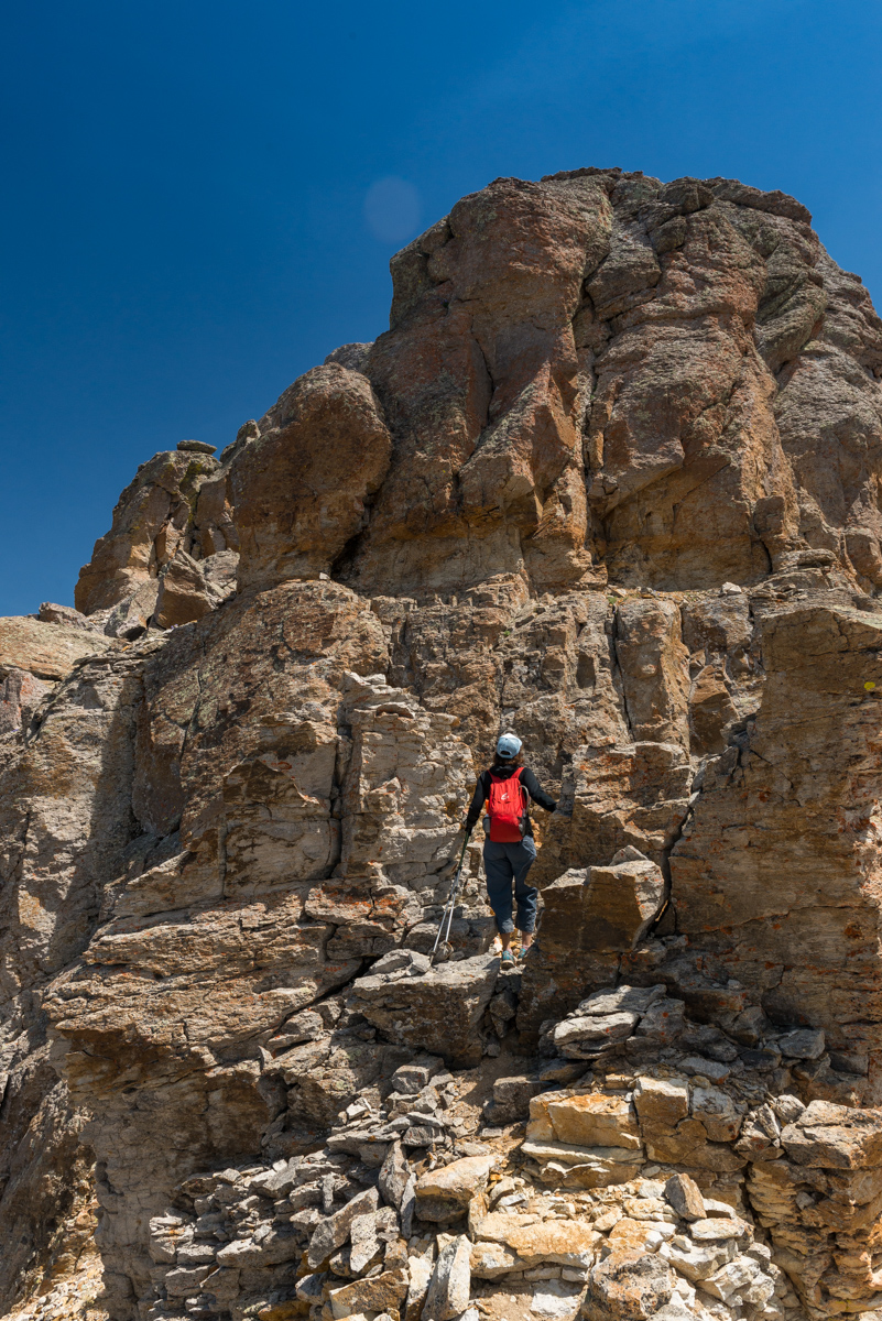 Climbing US Grant Peak