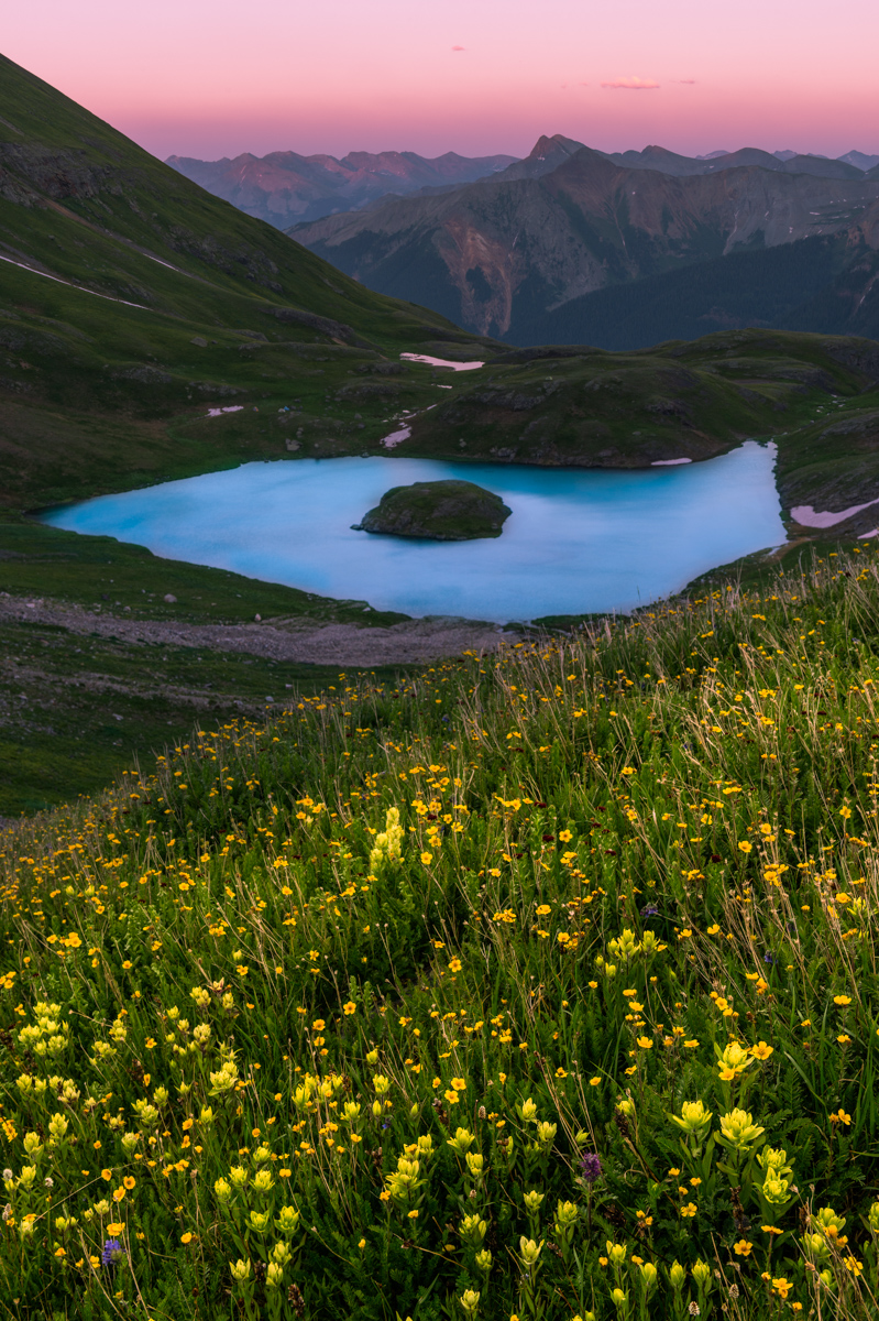 Island Lake at sunset