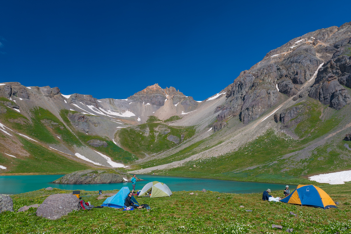 Camp at Island Lake