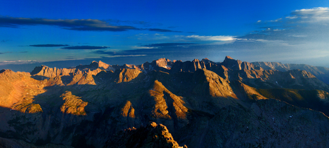 Needle Mountains at Sunset