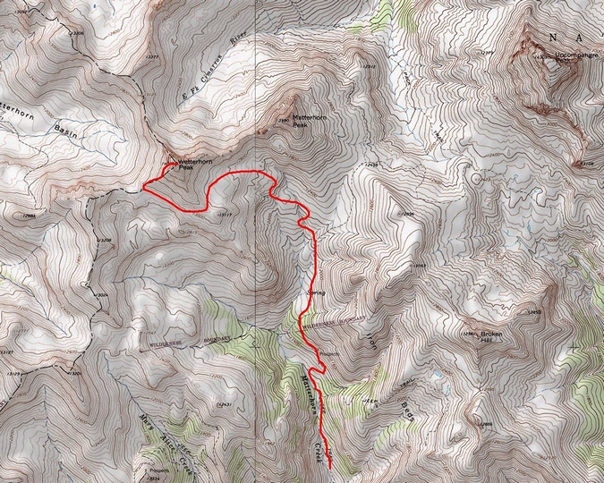 Wetterhorn Map