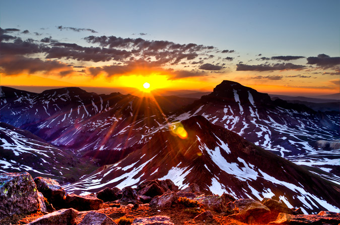 Uncompahgre at Sunrise in HDR