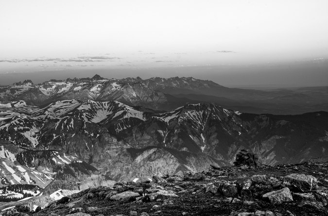 Mount Sneffels Black and White HDR