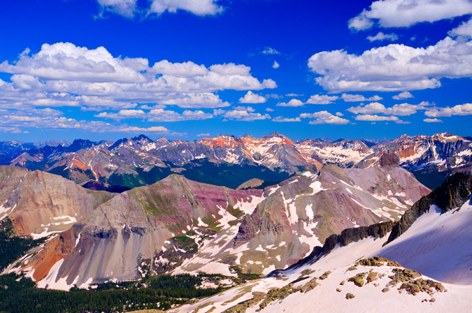 Ice Lake Basin from the Saddle