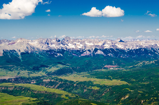 Sneffles Range from Wilson Peak