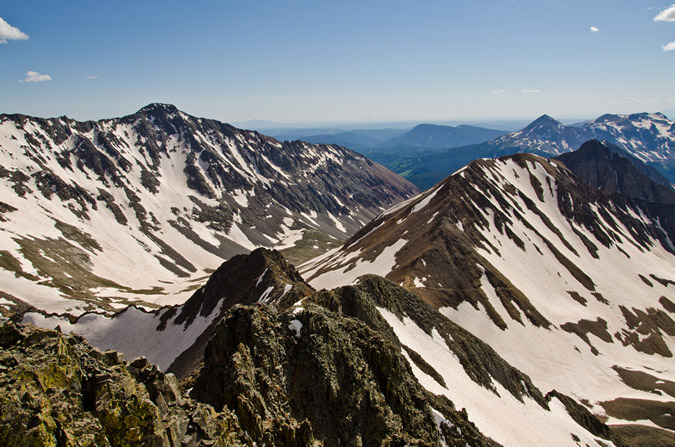 Rock of Ages Saddle from Wilson Peak